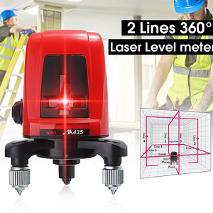 เอเค 435 เลเซอร์เลเวล 2 ไลน์ แสงสีแดง เครื่องมือปรับระดับอัตโนมัติสำหรับงานก่อสร้าง DIY พร้อมกระเป๋าพกพา - Product Image 4