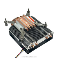OEM ODM Personnalisé Ultra-Mince 1U Serveur Dissipateur Thermique CPU Refroidisseur 38mm Epaisseur pour AMD AM4 AM3 FM2 1200 115X 1700 1366 Ordinateur