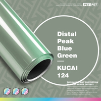 Film de protection de carrosserie KUCAI en PET bleu-vert Distal Peak, 1,52*17m, haute qualité, film changeant de couleur pour carrosserie de voiture, PPF couleur PET