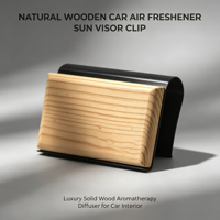 Désodorisant d'air longue durée OEM, diffuseur d'aromathérapie à clipser, support de pare-soleil de voiture en métal, finition électroplaquée antirouille, compatible Acacia