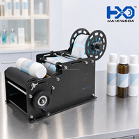 Applicateur d'étiquettes de table fiable, machine d'étiquetage manuelle en acier inoxydable pour bouteilles rondes de vins, sauces, bocaux et canettes