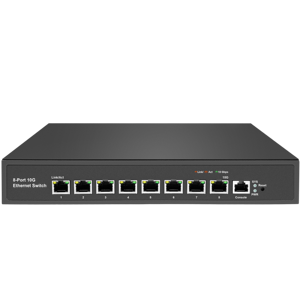 L3 Vollständig Verwaltete <span class=keywords><strong>10G</strong></span>-Switches 8 X10G RJ45-Ports L3 Verwalteter <span class=keywords><strong>Switch</strong></span> (SR-ST3008) 8-Port <span class=keywords><strong>10G</strong></span> Desktop/Rackmount-<span class=keywords><strong>Switch</strong></span> - Product Image 1