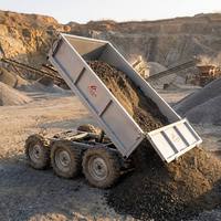 Remorque agricole électrique télécommandée pour verger et ferme, 6x6, capacité de charge de 1000 kg