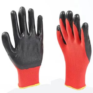 Guscio in poliestere più popolare di 13 Gauge con guanti economici rivestiti in Nitrile liscio all'ingrosso - Product Image 2