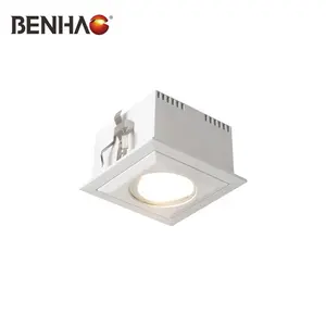 Fábrica al por mayor OEM/ODM moderno minimalista interior incrustado parpadeo libre aluminio cuadrado LED Downlight