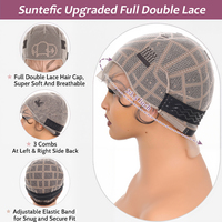 En gros, Bonnet de perruque transparent en dentelle complète, sans colle et ventilé, pour tresses, perruques au crochet, extensions de cheveux et filets à ondulations, Fête des Mères
