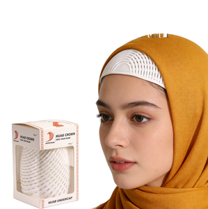 Fijador de Hiyab en Forma de Corona, Pinza de Plástico para el Cabello, Diseño en U para un Estilo Seguro, Accesorio para el Cabello para Mujeres Musulmanas, Ideal para Fiestas - Product Image 1