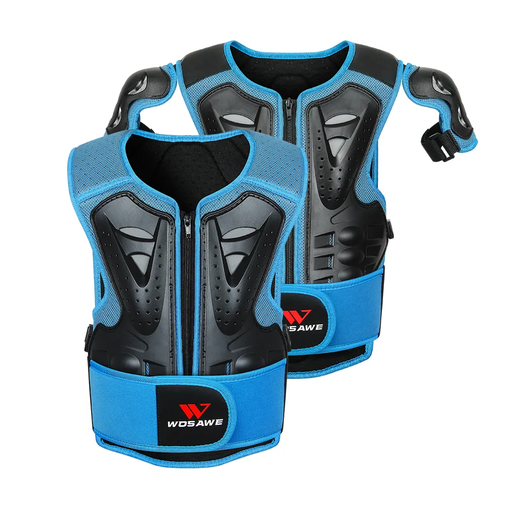 WOSAWE Kids Chest Spine Protector Protective Guard Vest Motorcycle Jacket Child Armor Gear Motocross Full Body Protector Vest