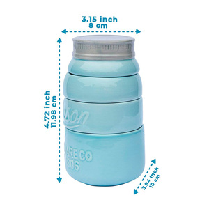 Bộ Đồ Dùng Nhà Bếp Đầy Màu Sắc Bộ Ly Và Thìa Gốm - Product Image 6