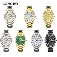 LONGBO – montre de luxe en acier inoxydable pour hommes, livraison directe personnalisée, étanche 3atm