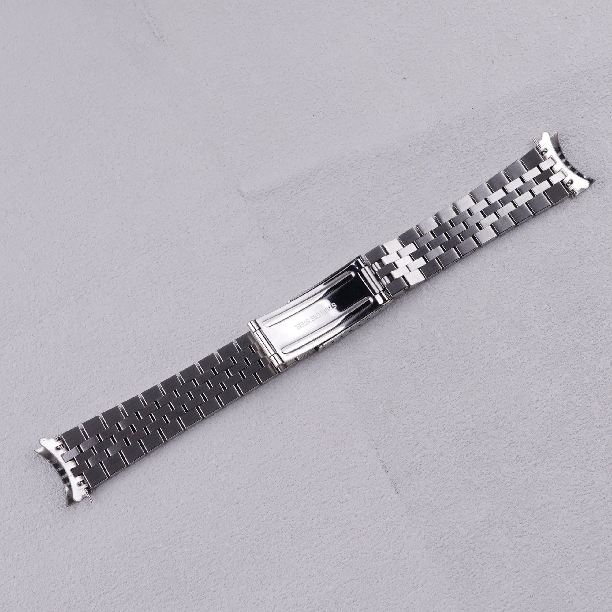 US Stock TAX FREE for Rolex Datejust 20mm Silver Jubilee 316L Steel Hollow Curved End Luxury Watch Band Strap Bracelet