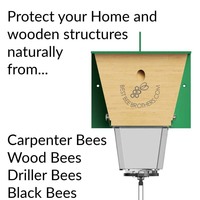 Les pièges à abeilles conviennent à une utilisation en extérieur. Ils présentent une grande ruche extérieure transparente et une porte à ressort. Dimensions (Ensemble de 2 pièces)