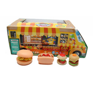 Kit d'argile sèche à l'air de camion de nourriture boue colorée Burger Hot Dog outils d'argile à <span class=keywords><strong>modeler</strong></span> pour les enfants - Product Image 6