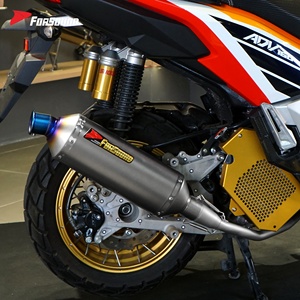 ท่อไอเสียกลางสแตนเลสสีฟ้าแบบ Torch Gemini สำหรับรถสกู๊ตเตอร์ Honda <span class=keywords><strong>ADV160</strong></span> <span class=keywords><strong>ราคา</strong></span>ขายส่งจากโรงงาน Forsound - Product Image 2