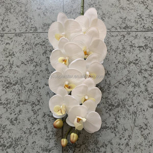 E-239 Fiori Artificiali di Alta Qualità per Decorazioni Matrimoniali, Grandi Rami di Phalaenopsis Bianca al Tatto Realistico - Product Image 2