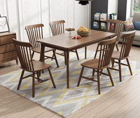 Ensemble de table à manger en bois massif moderne, pratique, professionnel et personnalisé, très vendu