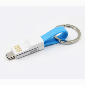 Uslion — <span class=keywords><strong>c</strong></span>âble Micro USB <span class=keywords><strong>3</strong></span>-en-1, chargeur magnétique court et plat, Type <span class=keywords><strong>C</strong></span>, pour porte-clés Portable, Android - Product Image 2