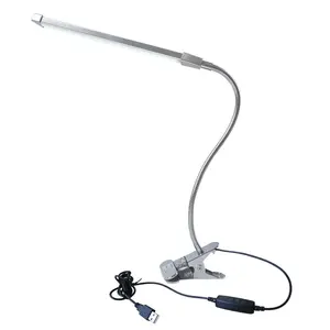 USB Table Lamps with clamp 8W Oval desk lamp Clip in LED Reading Lamp Flexible Gooseneck for bedroom living room study room