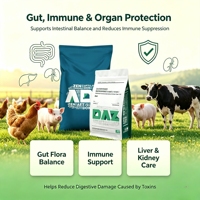 OUDUJIE Supplément enzymatique de qualité alimentaire pour la détoxification et la protection du foie, inhibe les bactéries nocives, renforce l'immunité pour les éleveurs de porcs et de volailles