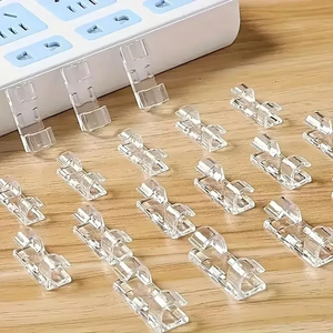 Supports de câbles auto-adhésifs (lot de 100), organiseurs de câbles réseau, clips de câblage pour salle serveur, supports de fils améliorés, organisateurs de cordons muraux - Product Image 3