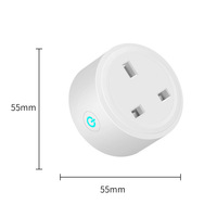 Prise intelligente WIFI Tuya 16A, prises électriques domestiques UK US EU, commande vocale à distance par Alexa Google Home