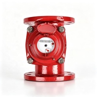 Compteur d'eau mécanique à turbine à bride, protection IP66, pour eau chaude, en fonte, grand diamètre, pour système de chauffage