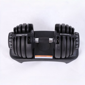 CZFIT ET0007 Cast Iron Adjustable <b>Dumbbells</b>-52.91lb/24kg Capacity Rubber-Covered Durable for Home Strength Training - Product Image 6