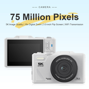 Caméra vidéo à mise au point automatique, batterie 1150mAh, ABS, caméra numérique 5K, écran 3 pouces, rechargeable, anti-vibration pour la photographie - Product Image 1