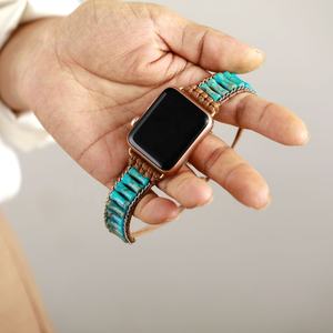 สายนาฬิกาอัจฉริยะสุดหรูสำหรับฤดูร้อน<span class=keywords><strong>2023</strong></span>สำหรับนาฬิกาชุดเครื่องประดับ8 7 6 5 4 3 2หยกสีเขียว - Product Image 4