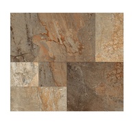 Carreaux de sol extérieurs antidérapants en porcelaine rustique 40x40, fabriqués en Inde, finition rustique, épaisseur 12 mm, garantie à vie