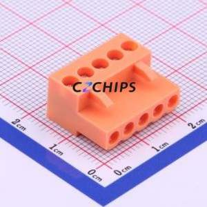 HT396K-3.96-5P Plug-in Terminal Block P=3.96mm Connector ( Connector Type: Male Plug )( Construction: 1x5P )( Pitch: 3.96mm ) - Product Image 1