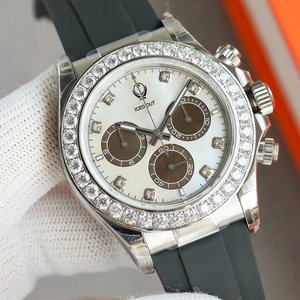 Reloj Mecánico Automático de Diseño para Hombre, Caja de Acero Inoxidable, Movimiento ETA, Función de Cronógrafo, Función de Buceo, 100 Bar - Product Image 6