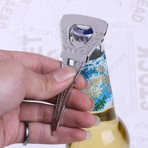 Best Friend Gifts Souvenir Silver France Paris Abrebotellas de cerveza para herramientas de barra - Product Image 2