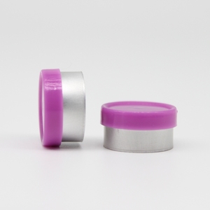 Tapa de Botella Farmacéutica Lisa Violeta de 13 mm, Sello de Tapa Desprendible, Fabricante - Product Image 1