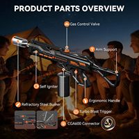 Fabricant de chalumeaux au propane OEM directement de l'usine, emballage personnalisé avec logo, allumage piézoélectrique, flamme réglable avec kit de joints toriques de rechange