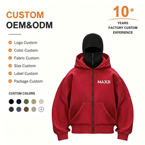 Sudadera con Capucha de Diseño Único de Doble Capa, Forro Polar Grueso, Estilo <span class=keywords><strong>Cyber</strong></span> <span class=keywords><strong>Y2K</strong></span>, Corte Regular, Ropa Urbana para Hombre - Product Image 1