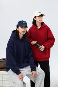 Sudaderas con <span class=keywords><strong>Capucha</strong></span> de Forro Polar Grueso de 350 Gramos al por Mayor, <span class=keywords><strong>sin</strong></span> Cordones, con Logotipo Personalizado, Lisas, con Bolsillos - Product Image 3