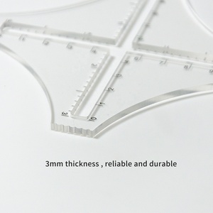 बेन YEDD एक्रिलिक बुनाई घनत्व गेज टांके की संख्या कैलकुलेटर शासक पारदर्शी काउंटर गणना उपकरण मैनुअल बुनाई - Product Image 3