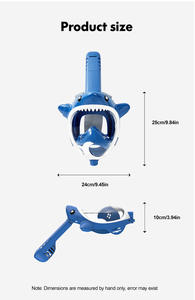 Máscara de esnórquel para niños recién mejorada Máscara de esnórquel de cara completa de moda, amplio <span class=keywords><strong>campo</strong></span> de visión. Dive Musk - Product Image 6