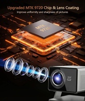 Projecteur Pico Numérique de Cinéma 3D Extérieur, Full HD 1080P 4K-Laser, Vidéoprojecteur de Jeux pour Téléphone Mobile Wifi, 1500 ANSI Lumens, Haute Luminosité