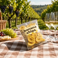 Packfortune - Bolsas de Plástico con Logotipo Personalizado para Envasado de Alimentos, para Galletas, Nueces, Plátanos, Patatas, Chips de Plátano