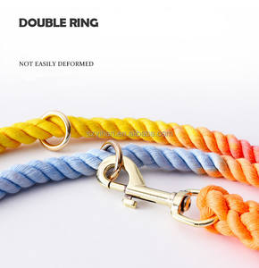 Correa de perro doble de 14 colores, logotipo personalizado, cuerda de algodón y poliéster trenzada multifunción, correa de perro manos libres resistente - Product Image 5