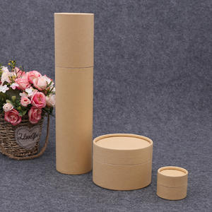 Cylindre personnalisé brun vide kraft papier personnalisé tube emballage boîte petite boîte en carton tube emballage pour <span class=keywords><strong>café</strong></span> - Product Image 2