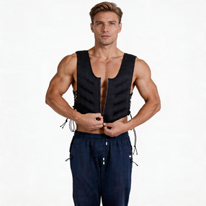 Gilet lesté réglable en néoprène avec bandes réfléchissantes, rempli de sable de fer, pour l'entraînement physique - Product Image 5