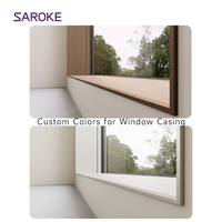 Ventanas de Aluminio Estándar Largas y Corredizas, Resistentes a Impactos de Huracanes y a la Intemperie, Diseño para Cocina