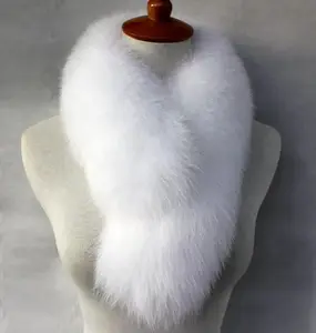 YR138 YANRAN Fur Custom Design Classic Style Girls Fur Scarf Neckwear with Clip