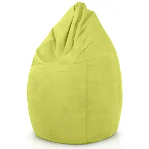 Hot Sale Tear Shape Micro-Suede Bean Bag Chairs Wholesale Ready To Ship Slipcover Bean Bag Living Room Sofas With High Backrest