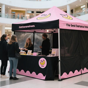 Carpa Comercial Impermeable de 10x10 con Impresión Personalizada para Eventos al Aire Libre, Carpa Plegable para Playa Resistente al Agua y con Protección UV - Product Image 1