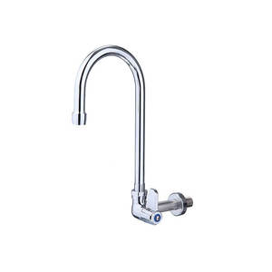 Grifo de Cocina Monomando de Pared Premium con Caño Giratorio de 10 Pulgadas, Fácil Instalación, Cuerpo de Latón Moderno, Cromado Pulido, para Hoteles - Product Image 1