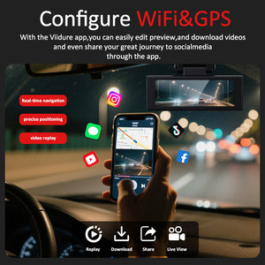 กล้องติดรถยนต์ 4K บันทึกภาพหน้า-หลัง พร้อม Wi-Fi GPS ADAS เลนส์มุมกว้าง 170 องศา F2.0 สำหรับใช้ในรถยนต์ - Product Image 3